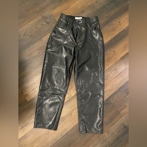 Abercrombie curve love leather pants